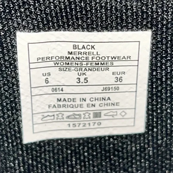 MERRELL Tetra Launch WP Leather Side Zip Boots Moto Black Mid Calf Size 6 - Picture 7 of 7